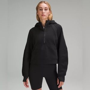 Lululemon Scuba Oversized Half-Zip Hoodie in Black